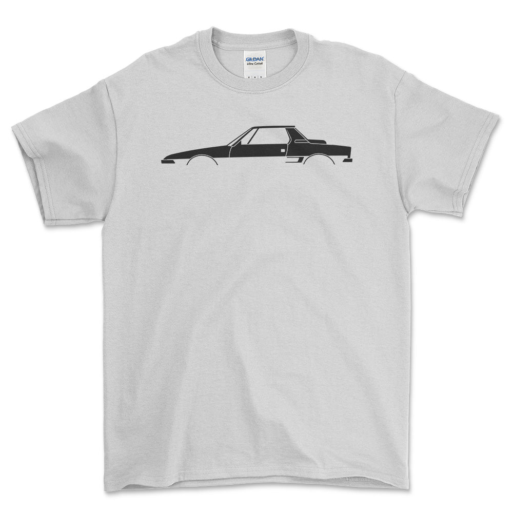 Fiat X1/9 Silhuet - Unisex T-Shirt , Bomuld-Beklædning-Fiat-Garage Culture Shop- garage - man cave - merchandise