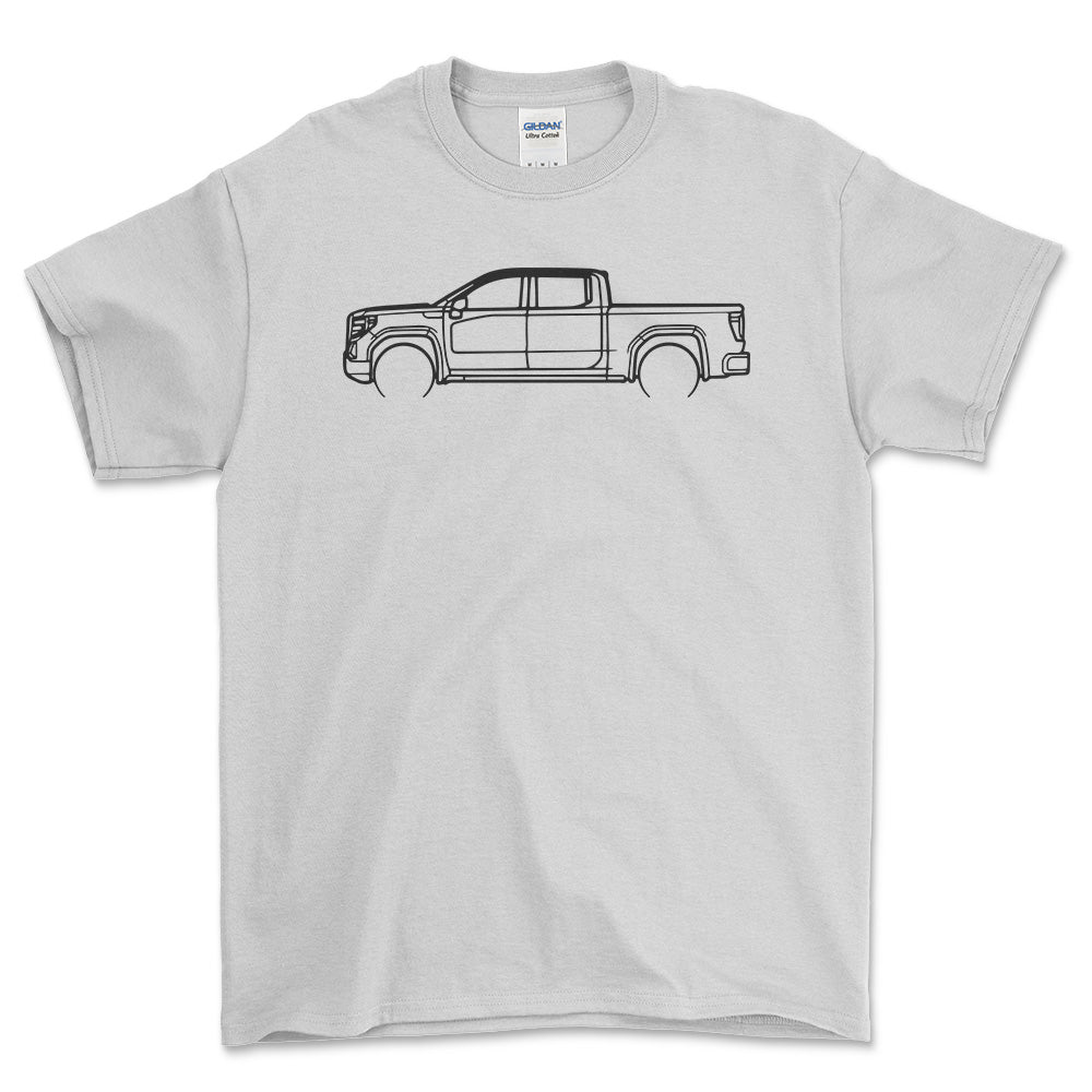 Ford F-150 2023 Outline - Unisex T-Shirt , Bomuld-Beklædning-Ford-Hvid-S-Forside-Garage Culture Shop- garage - man cave - merchandise