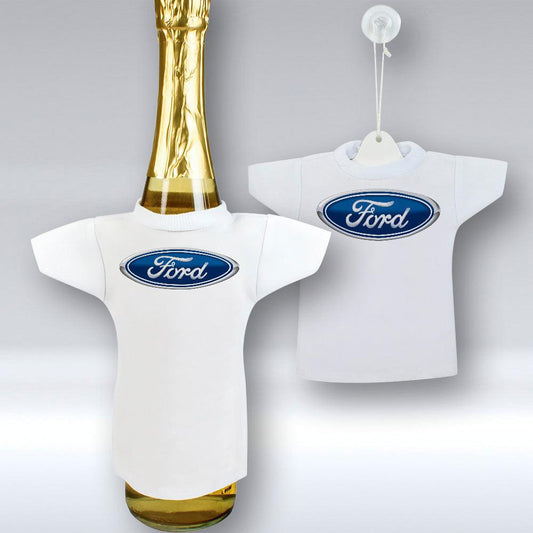 Ford - Mini T-shirt Et unikt biltilbehør og flaskecover med din billede, tekst. design-MiniTshirt-Ford-Garage Culture Shop- garage - man cave - merchandise