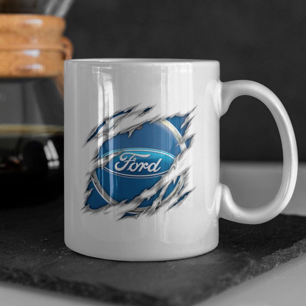 Ford Ripped Keramisk Krus-Krus-Ford-Garage Culture Shop- garage - man cave - merchandise