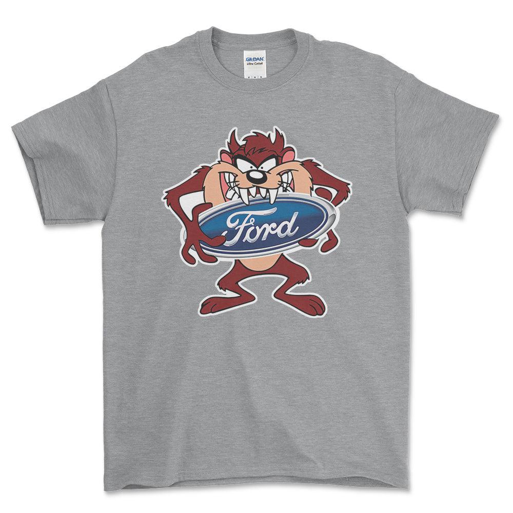 Ford TAZ Unisex T-Shirt , Bomuld-Beklædning-Ford-Grå Sport-S-Forside-Garage Culture Shop- garage - man cave - merchandise