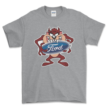 Ford TAZ Unisex T-Shirt , Bomuld-Beklædning-Ford-Grå Sport-S-Forside-Garage Culture Shop- garage - man cave - merchandise