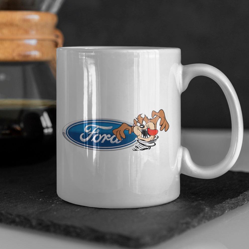 Ford Taz Keramisk Krus-Krus-Ford-Hvid keramisk krus-Garage Culture Shop- garage - man cave - merchandise