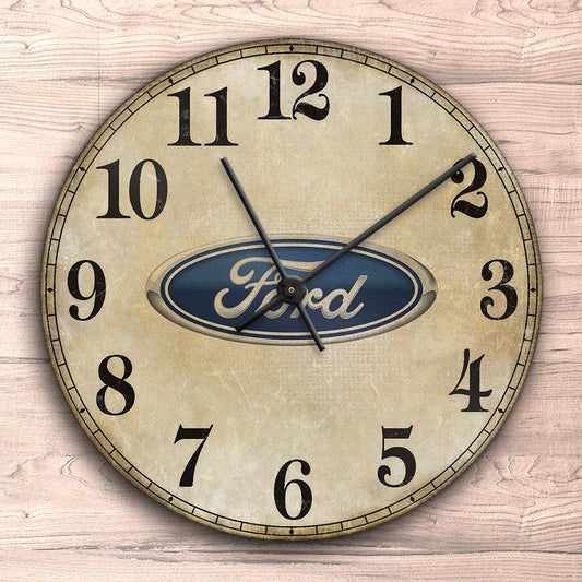 Ford Vægur Rundt-Clock-Ford-Garage Culture Shop- garage - man cave - merchandise