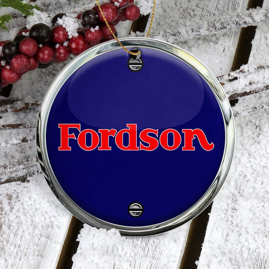 Fordson Keramisk Juleornament-Julekugle-Fordson-Garage Culture Shop- garage - man cave - merchandise