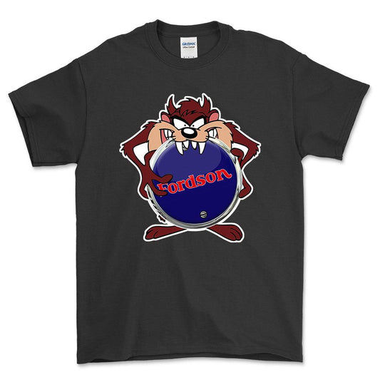 Fordson TAZ Unisex T-Shirt , Bomuld-Beklædning-Fordson-Sort-S-Forside-Garage Culture Shop- garage - man cave - merchandise