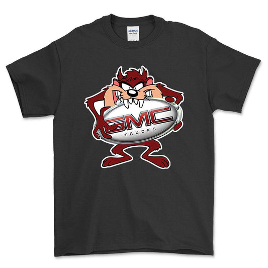 GMC TAZ Unisex T-Shirt , Bomuld-Beklædning-GMC-Sort-S-Forside-Garage Culture Shop- garage - man cave - merchandise