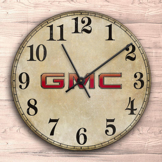 GMC Vægur Rundt-Clock-GMC-Garage Culture Shop- garage - man cave - merchandise