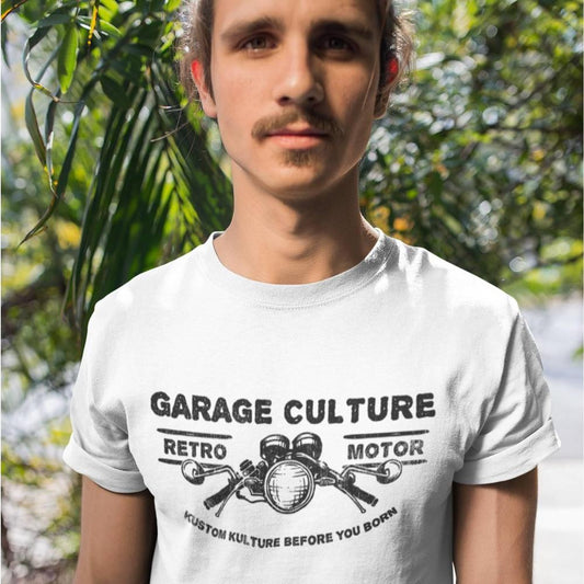 Garage Culture "Kustom Kulture" Unisex T-Shirt , Bomuld-Beklædning-Garage Culture-Garage Culture Shop- garage - man cave - merchandise