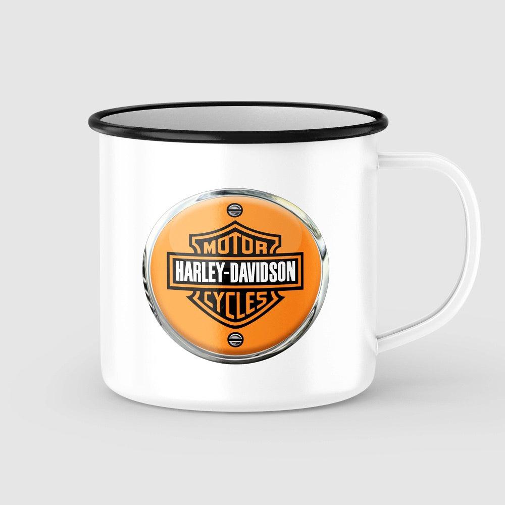 Harley Emaljekrus-Krus-Harley Davidson-Garage Culture Shop- garage - man cave - merchandise