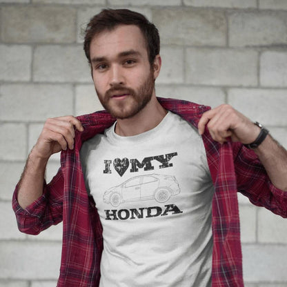 Honda I Love My Honda Unisex T-Shirt , Bomuld-Beklædning-Honda-Garage Culture Shop- garage - man cave - merchandise