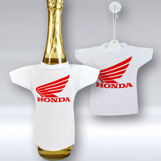 Honda - Mini T-shirt Et unikt biltilbehør og flaskecover med din billede, tekst. design-MiniTshirt-Honda-Garage Culture Shop- garage - man cave - merchandise