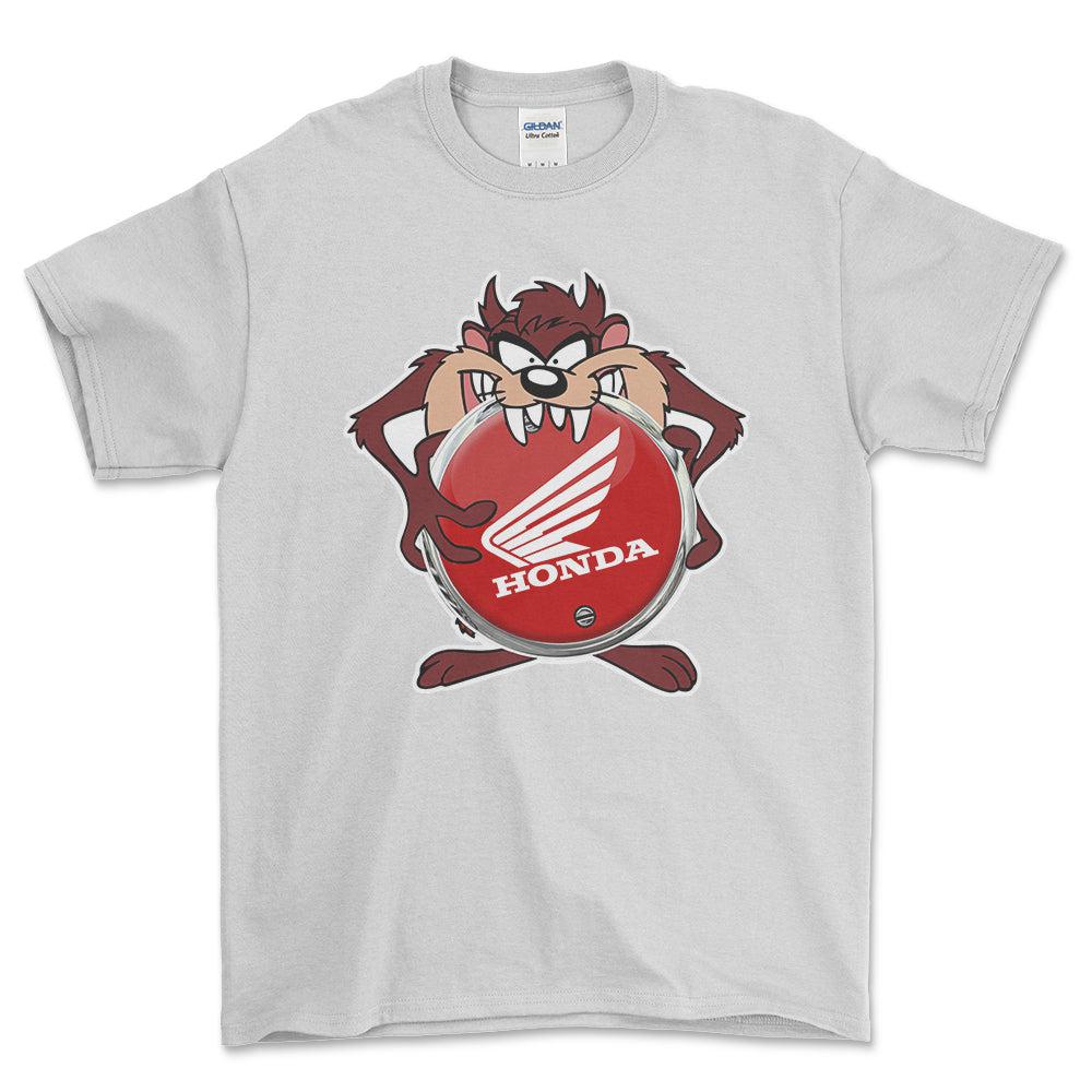 Honda TAZ Unisex T-Shirt , Bomuld-Beklædning-Honda-Hvid-S-Forside-Garage Culture Shop- garage - man cave - merchandise