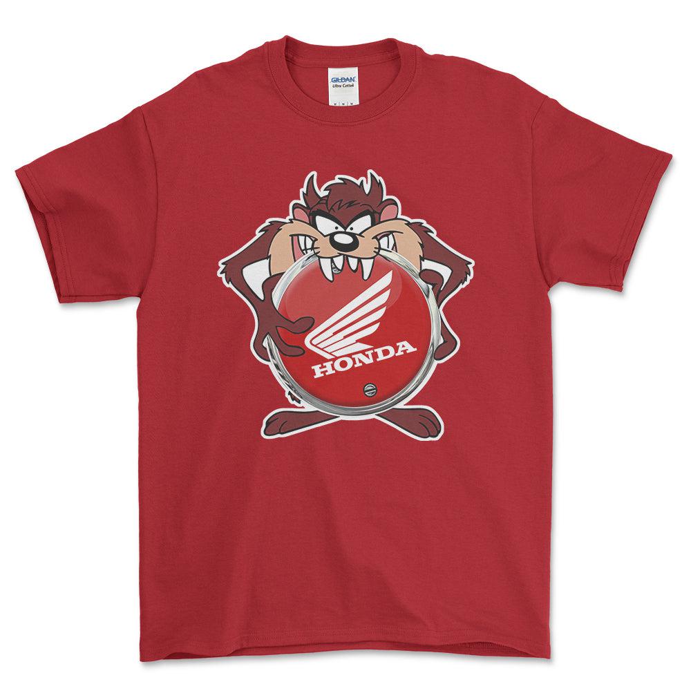 Honda TAZ Unisex T-Shirt , Bomuld-Beklædning-Honda-Rød-S-Forside-Garage Culture Shop- garage - man cave - merchandise