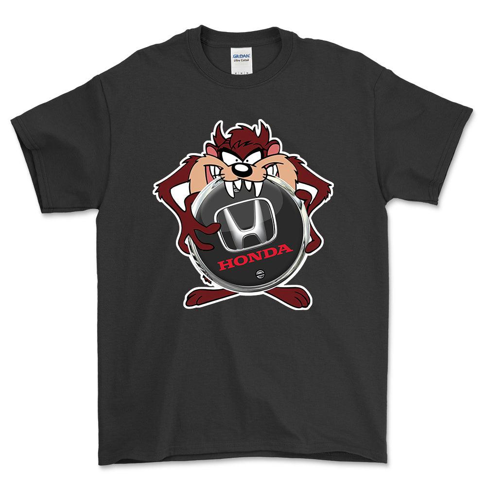 Honda TAZ Unisex T-Shirt , Bomuld-Beklædning-Honda-Sort-S-Forside-Garage Culture Shop- garage - man cave - merchandise