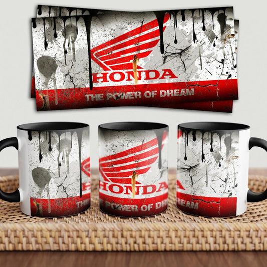 Honda "To Toner" Vintage Keramisk Krus-Krus-Honda-Garage Culture Shop- garage - man cave - merchandise