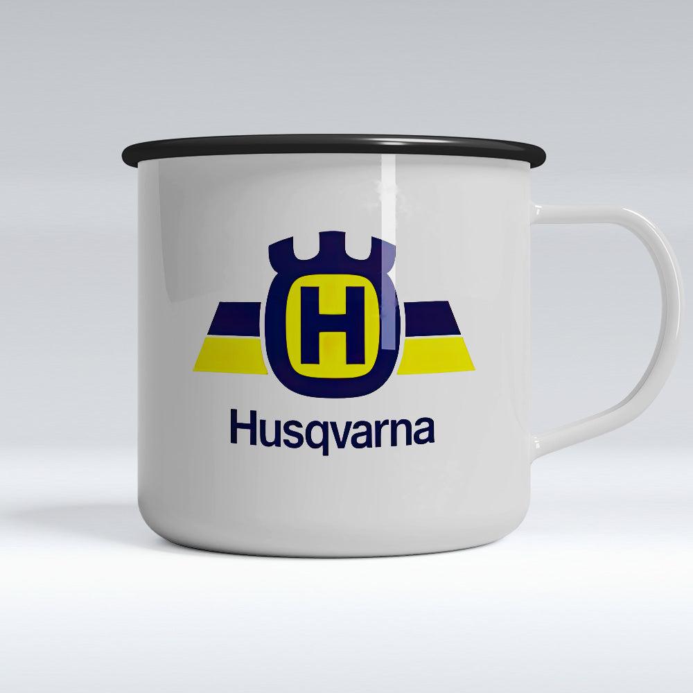 Husqvarna Emaljekrus-Krus-Husqvarna-Garage Culture Shop- garage - man cave - merchandise
