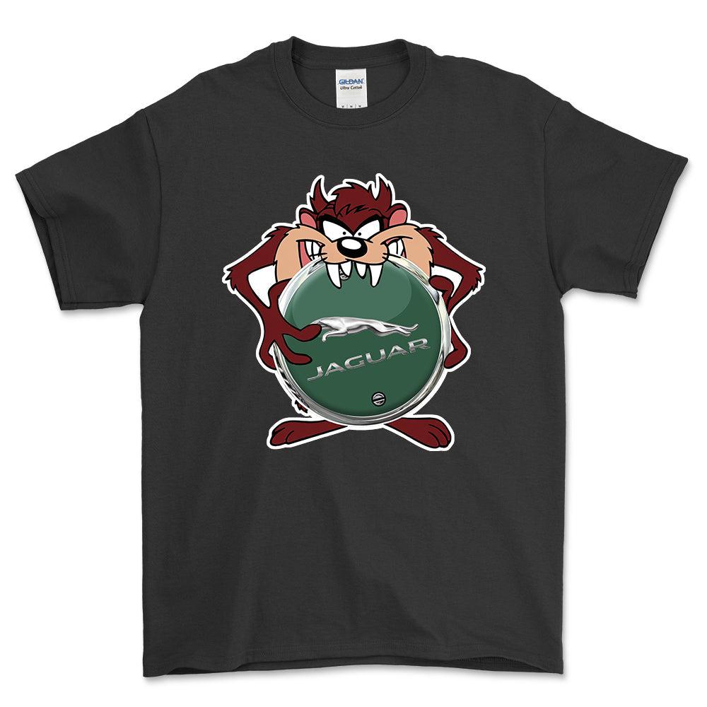 Jaguar TAZ Unisex T-Shirt , Bomuld-Beklædning-Jaguar-Sort-S-Forside-Garage Culture Shop- garage - man cave - merchandise