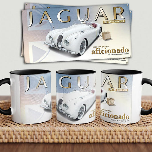 Jaguar XK120 "To Toner" Vintage Keramisk Krus-Krus-Jaguar-Garage Culture Shop- garage - man cave - merchandise