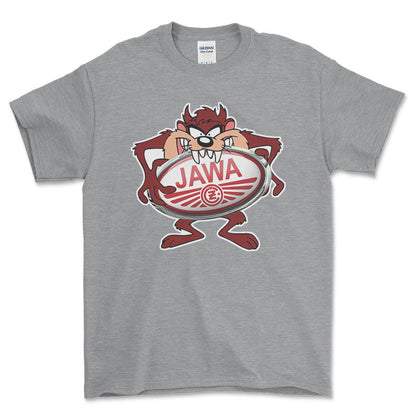 Jawa TAZ Unisex T-Shirt , Bomuld-Beklædning-Jawa-Grå Sport-S-Forside-Garage Culture Shop- garage - man cave - merchandise