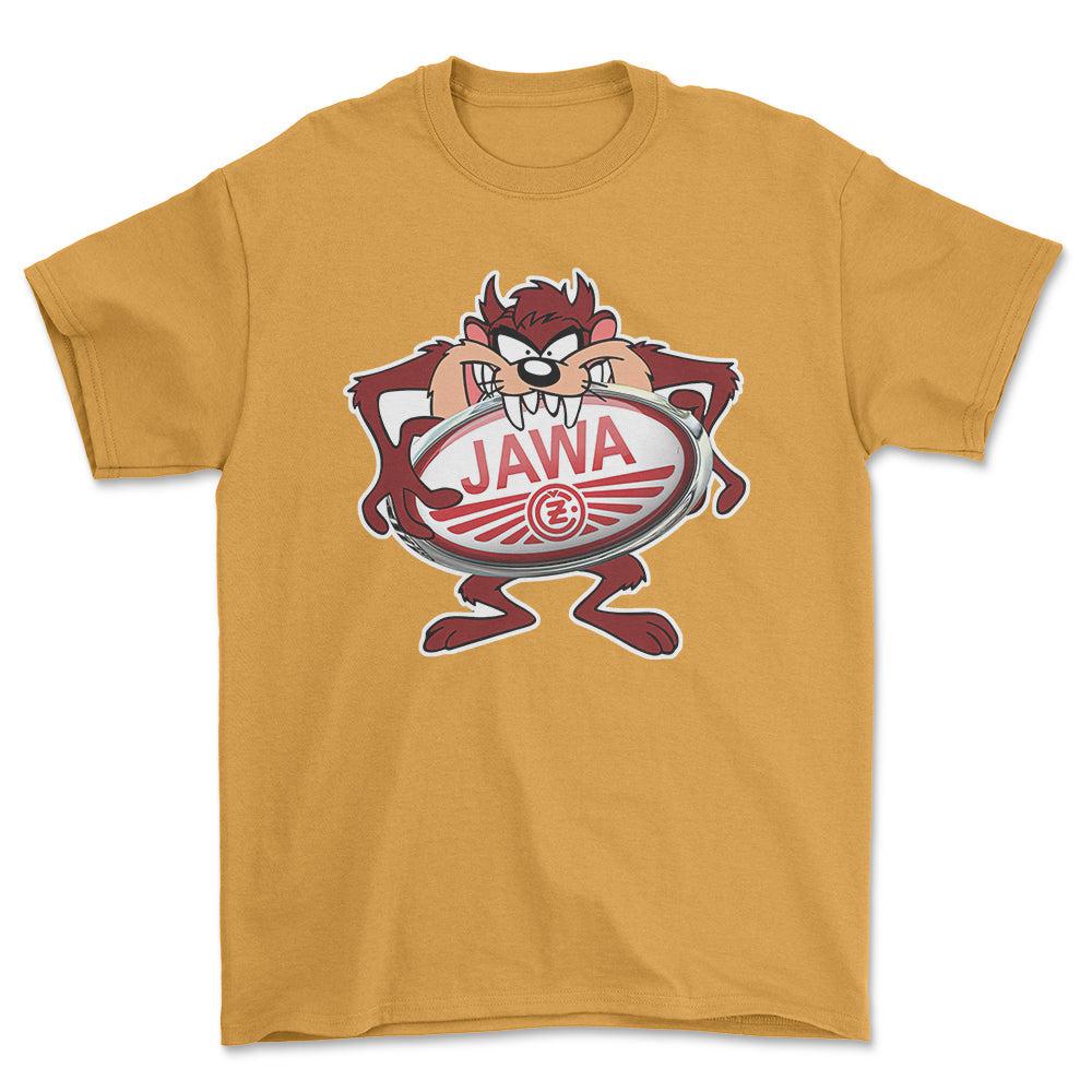 Jawa TAZ Unisex T-Shirt , Bomuld-Beklædning-Jawa-Guld-S-Forside-Garage Culture Shop- garage - man cave - merchandise