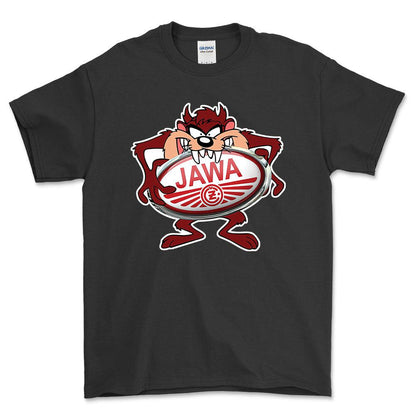 Jawa TAZ Unisex T-Shirt , Bomuld-Beklædning-Jawa-Sort-S-Forside-Garage Culture Shop- garage - man cave - merchandise