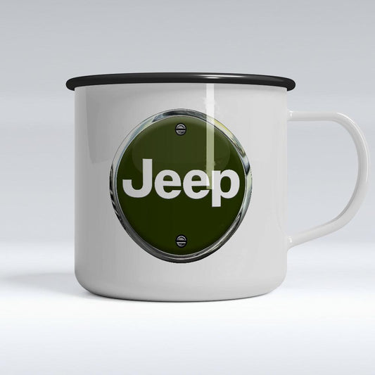 Jeep Emaljekrus-Krus-Jeep-Garage Culture Shop- garage - man cave - merchandise