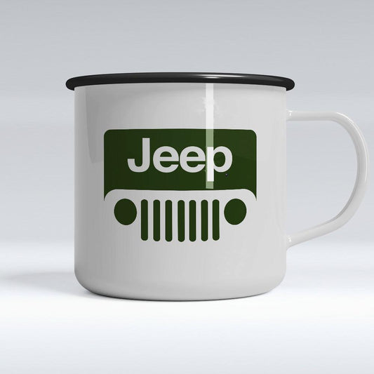 Jeep Emaljekrus-Krus-Jeep-Garage Culture Shop- garage - man cave - merchandise