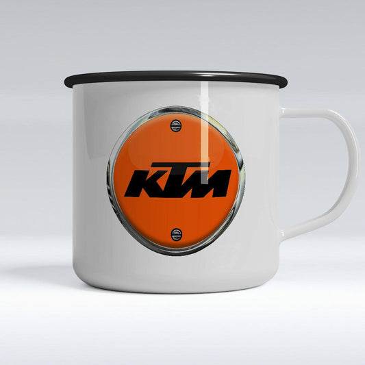 KTM Emaljekrus-Krus-KTM-Garage Culture Shop- garage - man cave - merchandise