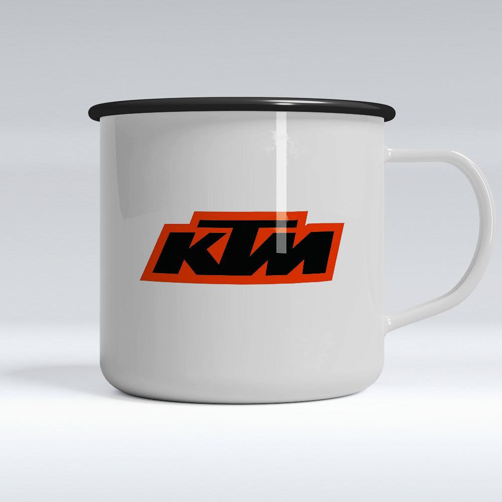 KTM Emaljekrus-Krus-KTM-Garage Culture Shop- garage - man cave - merchandise