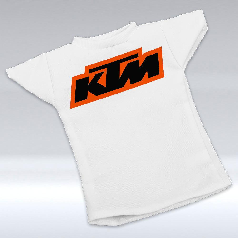 KTM - Mini T-shirt Et unikt biltilbehør og flaskecover med din billede, tekst. design-MiniTshirt-KTM-Garage Culture Shop- garage - man cave - merchandise