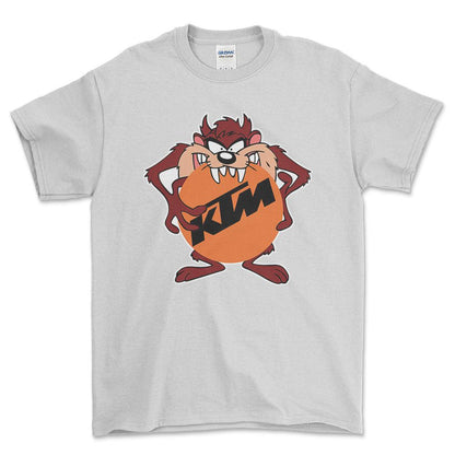 KTM TAZ Unisex T-Shirt , Bomuld-Beklædning-KTM-Hvid-S-Forside-Garage Culture Shop- garage - man cave - merchandise