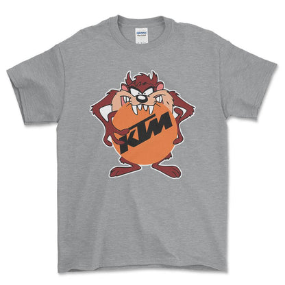 KTM TAZ Unisex T-Shirt , Bomuld-Beklædning-KTM-Grå Sport-S-Forside-Garage Culture Shop- garage - man cave - merchandise