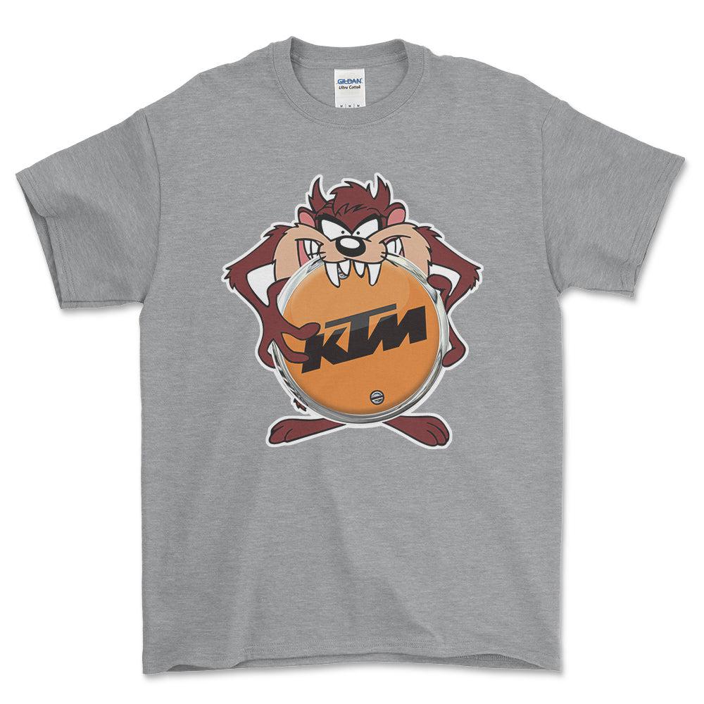 KTM TAZ Unisex T-Shirt , Bomuld-Beklædning-KTM-Grå Sport-S-Forside-Garage Culture Shop- garage - man cave - merchandise