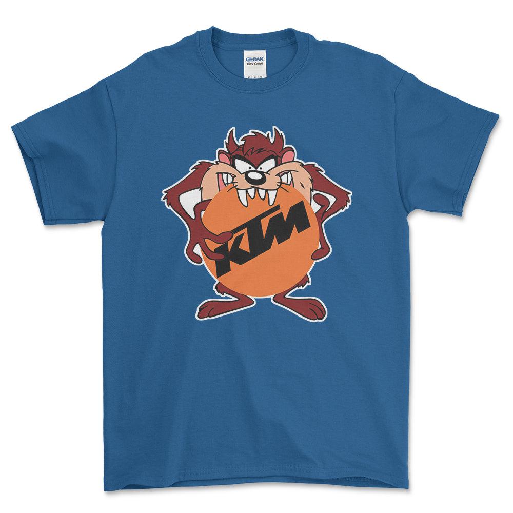 KTM TAZ Unisex T-Shirt , Bomuld-Beklædning-KTM-Blå Royal-S-Forside-Garage Culture Shop- garage - man cave - merchandise