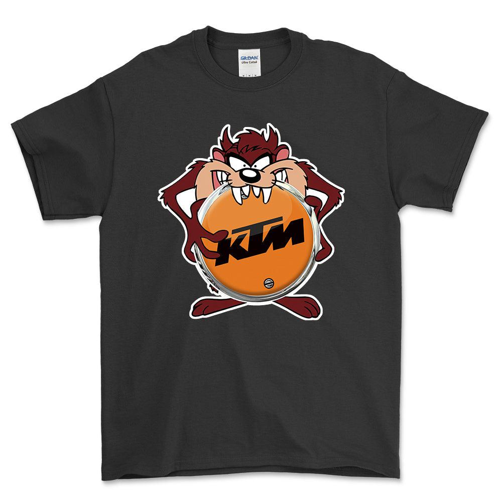 KTM TAZ Unisex T-Shirt , Bomuld-Beklædning-KTM-Sort-S-Forside-Garage Culture Shop- garage - man cave - merchandise