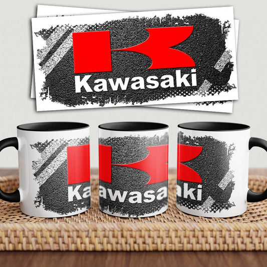 Kawasaki "To Toner" Vintage Keramisk Krus-Krus-Kawasaki-Garage Culture Shop- garage - man cave - merchandise