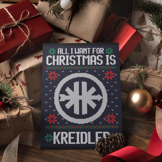 Kreidler Juleskilte All I Want For Christmas Is Skilte, Musemåtte, Dørmåtte-Skilte-Kreidler-Garage Culture Shop- garage - man cave - merchandise