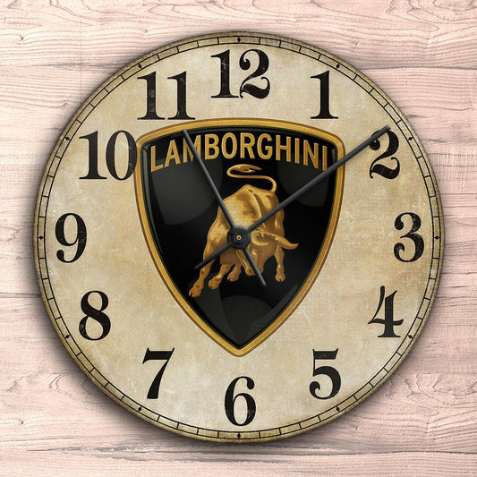 Lamborghini Vægur Rundt-Clock-Lamborghini-Garage Culture Shop- garage - man cave - merchandise