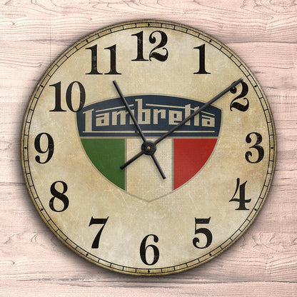 Lambretta Vægur Rundt-Clock-Lambretta-Garage Culture Shop- garage - man cave - merchandise