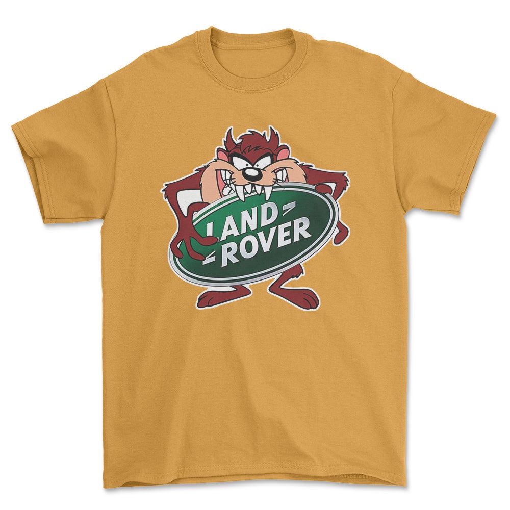 Land Rover TAZ Unisex T-Shirt , Bomuld-Beklædning-Land Rover-Guld-S-Forside-Garage Culture Shop- garage - man cave - merchandise