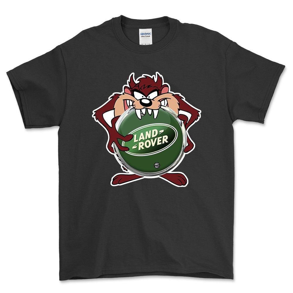 Land Rover TAZ Unisex T-Shirt , Bomuld-Beklædning-Land Rover-Sort-S-Forside-Garage Culture Shop- garage - man cave - merchandise