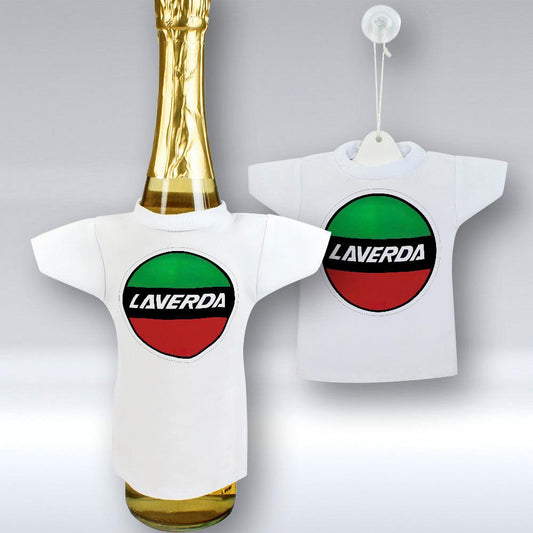 Laverda - Mini T-shirt Et unikt biltilbehør og flaskecover med din billede, tekst. design-MiniTshirt-Laverda-Garage Culture Shop- garage - man cave - merchandise