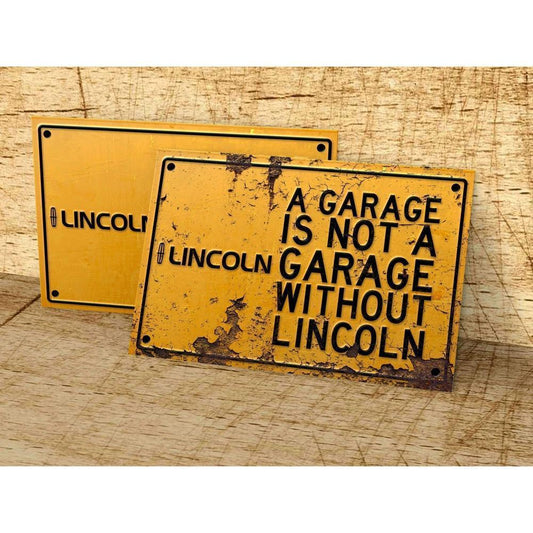 Lincoln A Garage Is Not A Garage Without Lincoln Skilte, Musemåtte, Dørmåtte-Skilte-Lincoln-Garage Culture Shop- garage - man cave - merchandise