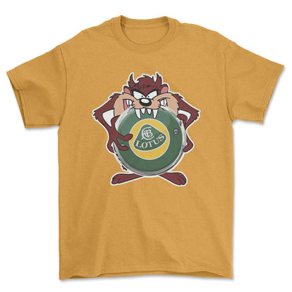 Lotus TAZ Unisex T-Shirt , Bomuld-Beklædning-Lotus-Guld-S-Forside-Garage Culture Shop- garage - man cave - merchandise