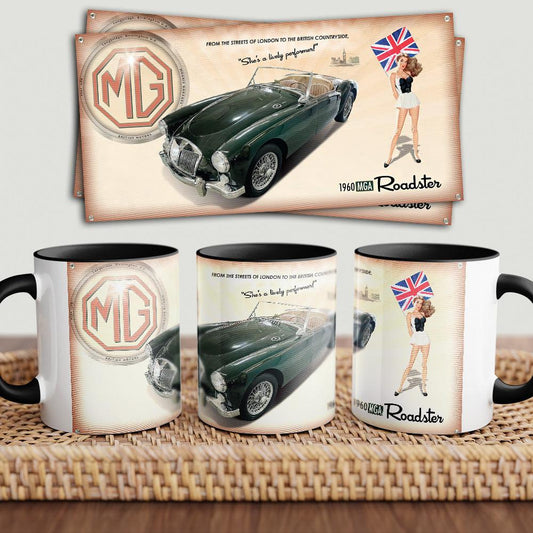 MG MGA "To Toner" Vintage Keramisk Krus-Krus-MG-Garage Culture Shop- garage - man cave - merchandise