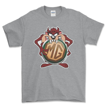 MG TAZ Unisex T-Shirt , Bomuld-Beklædning-MG-Grå Sport-S-Forside-Garage Culture Shop- garage - man cave - merchandise