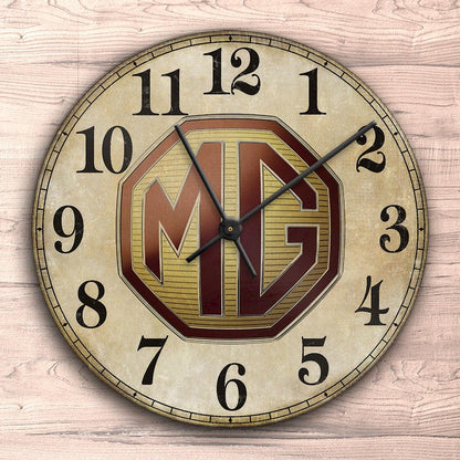 MG Vægur Rundt-Clock-MG-Garage Culture Shop- garage - man cave - merchandise