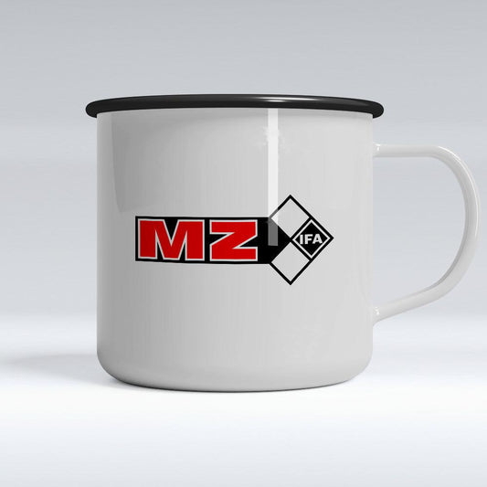 MZ Emaljekrus-Krus-MZ-Garage Culture Shop- garage - man cave - merchandise