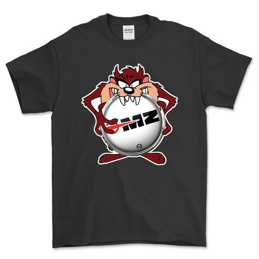 MZ Motorrad TAZ Unisex T-Shirt , Bomul-Beklædning-MZ-Sort-S-Forside-Garage Culture Shop- garage - man cave - merchandise